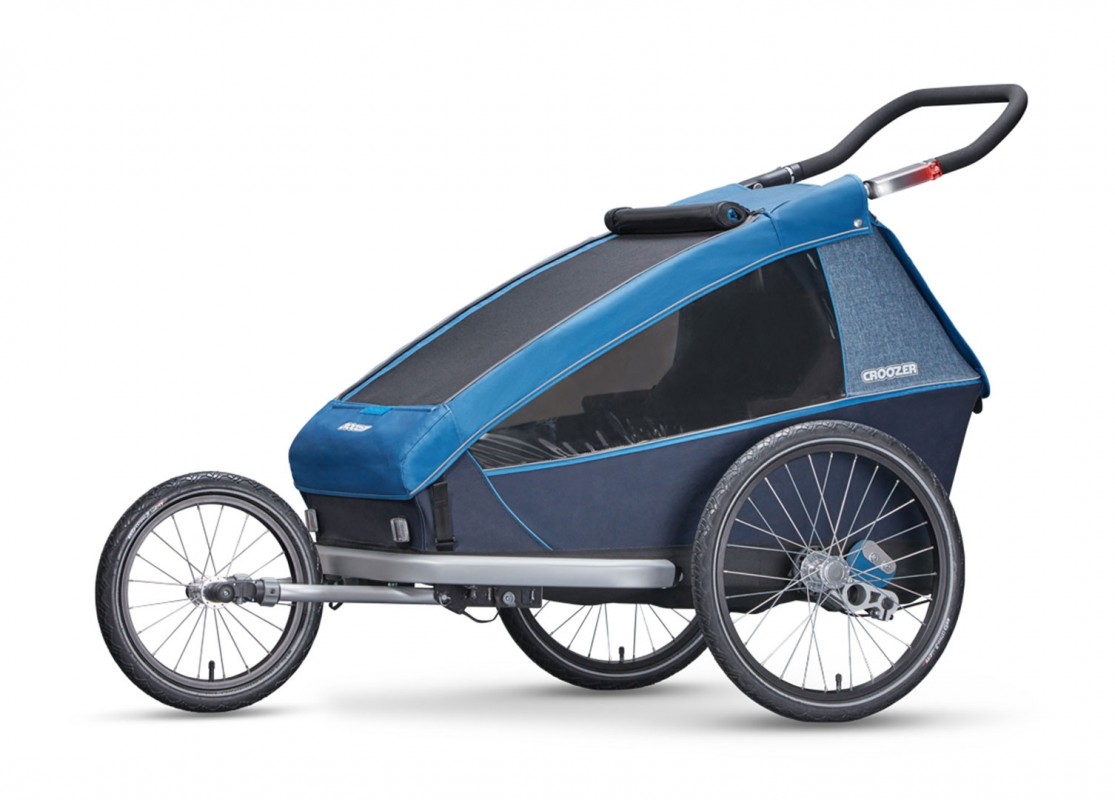 croozer kid for 2 am fahrrad befestigen